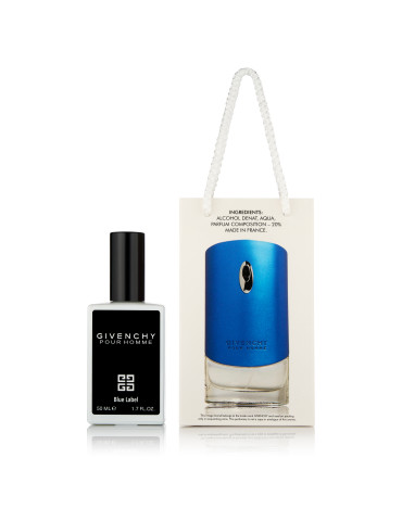 Givenchy Pour Homme Blue Label 50 мл В Подарочной Упаковке (9055H)